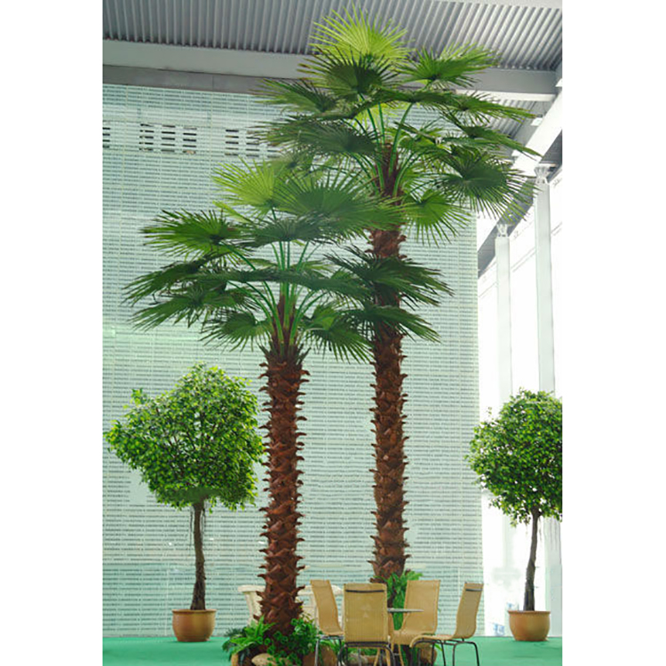 Outdoor Decorative Foxtail Plastic Royal Artificial Cycas Fan Palm Trees | DEIL-CHINA
