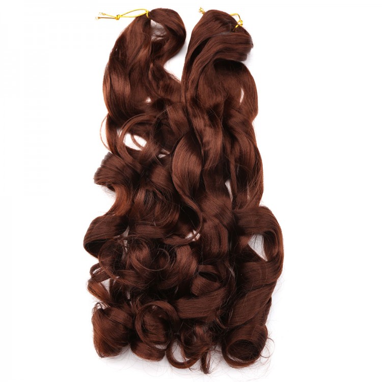 French Spral curly Loose Wave Crochet Hair Extension For Braids Synthetic Curly Hair Pre Stretched Braiding Hair For Black Women | DEIL-CHINA