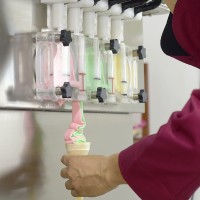 Five flavour softy serve ice cream machine/Soft ice cream making machine/Yogurt ice cream machine | DEIL-CHINA