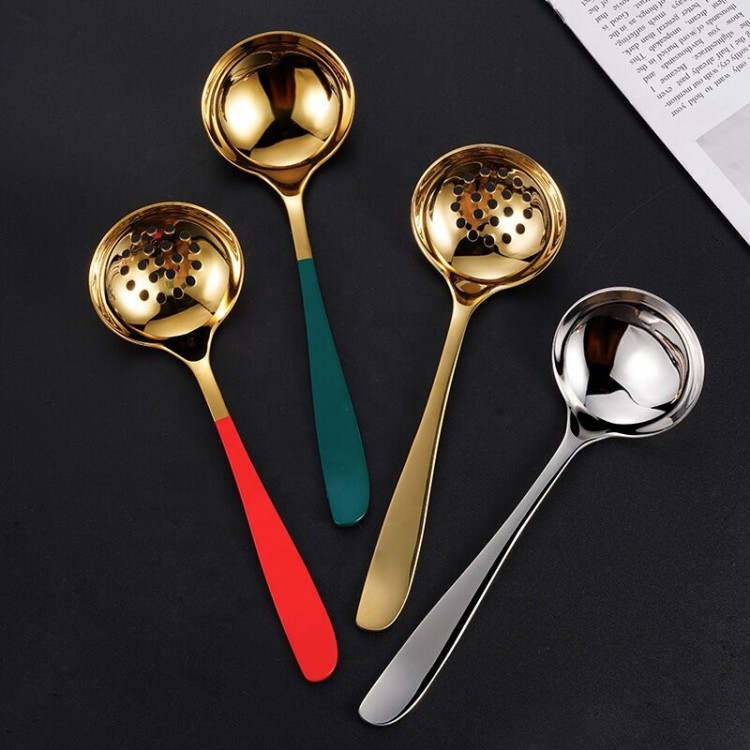 Stainless Steel Serving Spoons Set Include Serving Spoon And Slotted Spoon for Buffet | DEIL-CHINA