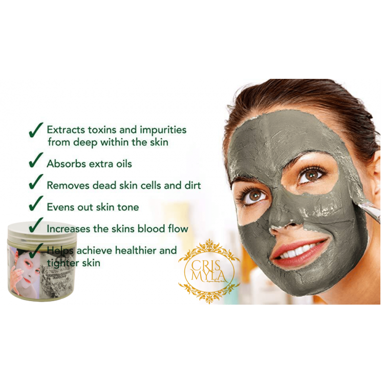 VOLCANIC MUD MASK, EXTRACTS TOXINS AND IMPURITIES FROM DEEP WITHIN THE SKIN | CRISMYLA