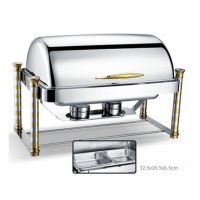 GOLD DISHES & BUFFET CHAFER DISH HYDRAULIC CHAFFING DISH WITH WARMER | GUANGDONG ZHONGTE S.S.