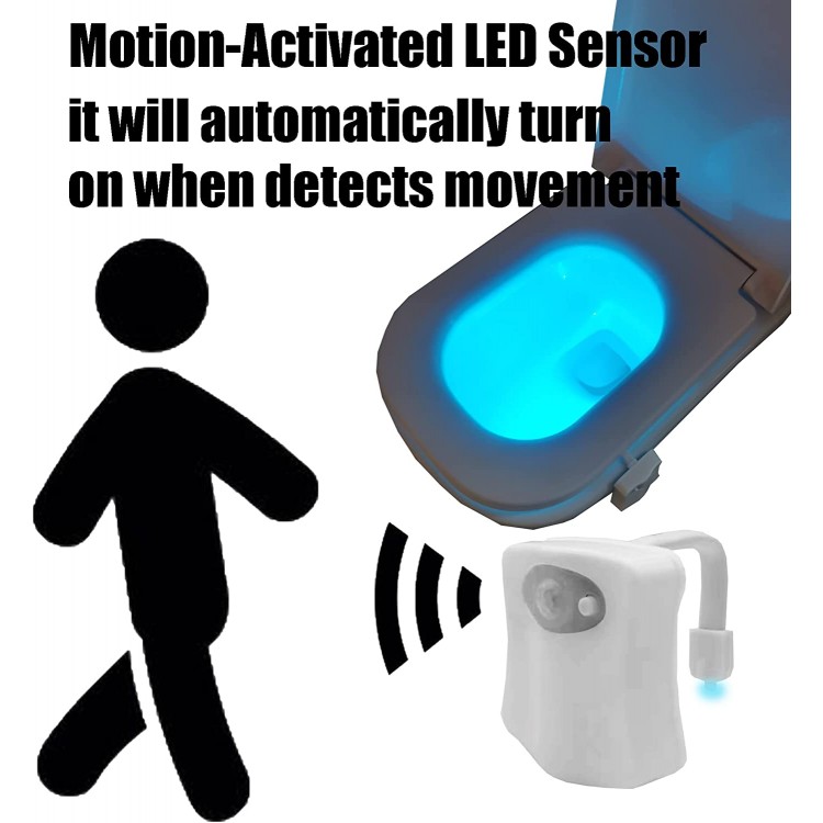 Amazon Hot-sale led toilet sensor light motion sensor night lights for bedroom