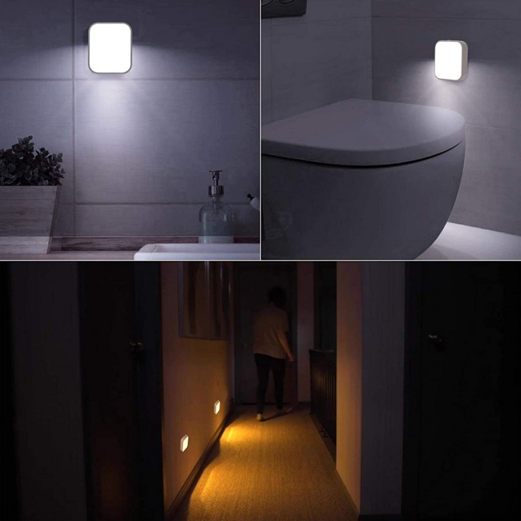 Automatic Led Energy saving Smart Huggable Home Led Toilet Bedroom Bedside Plug In Sensor Night Lamp Light
