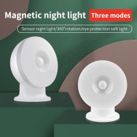 360 Degree sensor LED mini motion Corridor toilet activated automatic Infrared battery human Body smart night light with

