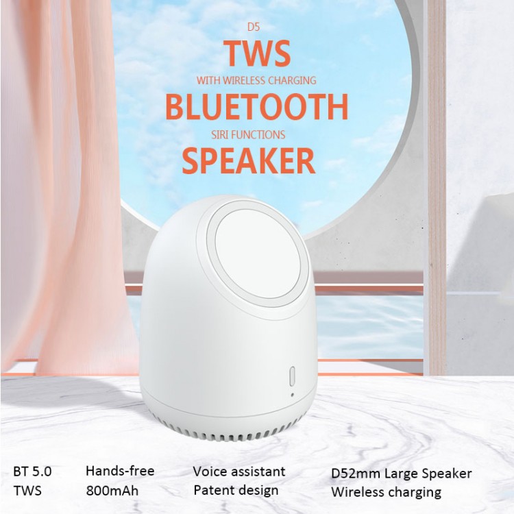 OZZIE Speaker New wireless Charging for iPhone 13 Wireless Charger desktop Bluetooth Speaker 2.0