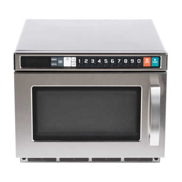 17L Stainless Steel Heavy-Duty Commercial Microwave Oven with USB Port