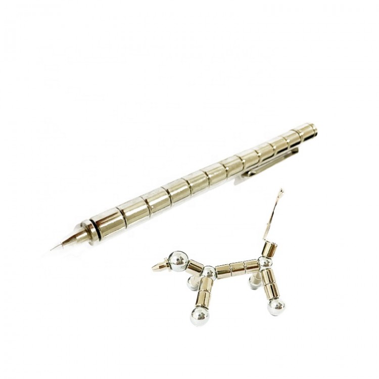 Multifunctional Magnetic Pen Fidget Toys, Polar Pen Writing Pen, Magnetic Sculpture Building Block Pen