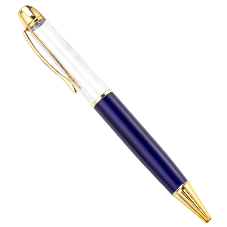 Blank Barrel Gold DIY Ballpoint Pen Smooth Writing Tools Metal Pens for Student School Home Office Supplies