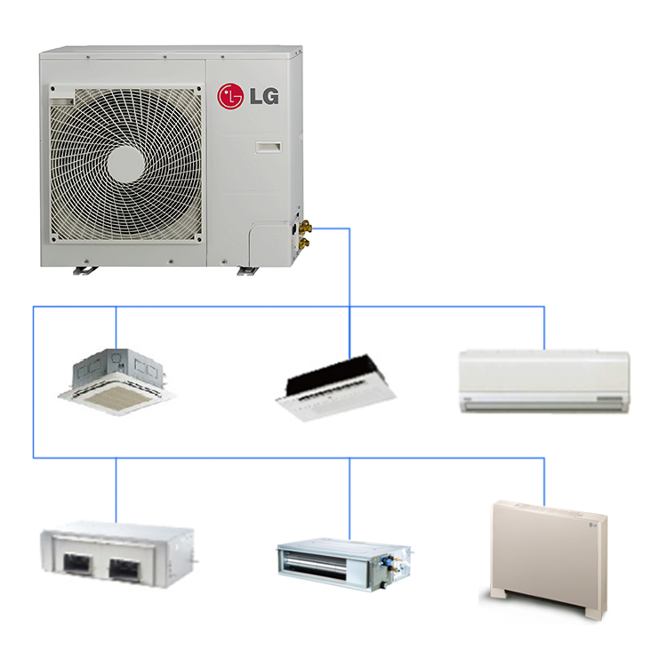 Cooling Ac Inverter Btu Conditioning Equipment lg Multi Split Heat Pump Bedroom Aircondition