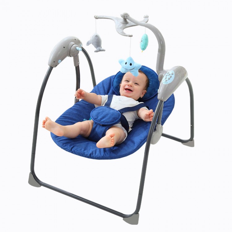WESHIONS new remote control baby electric bouncer with blue tooth /usb automatic infant seat baby swing vibrating rocker