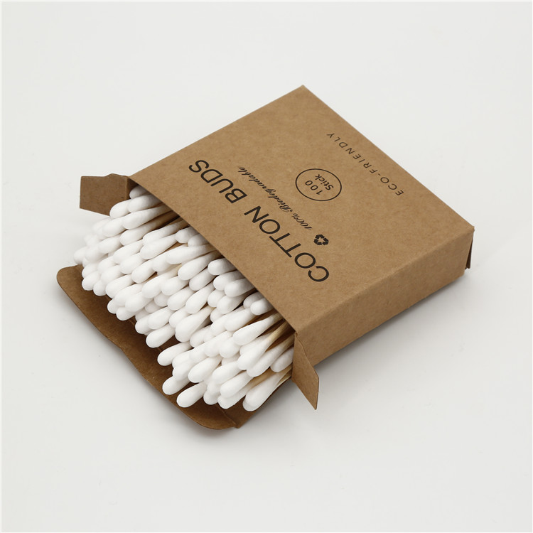 100pcs bamboo cotton stick swabs ear clean budsHot sale products
